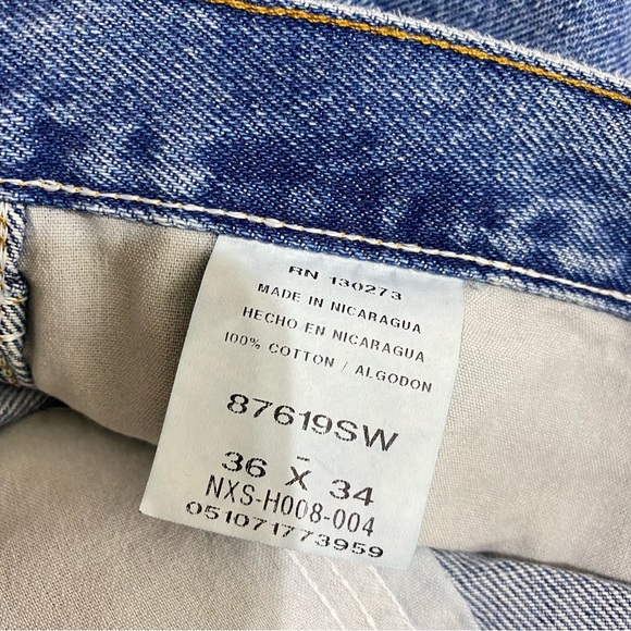 Wrangler Rustler Men’s Regular Fit Straight Leg Jeans 87619SW 36/34 - Picture 5 of 6